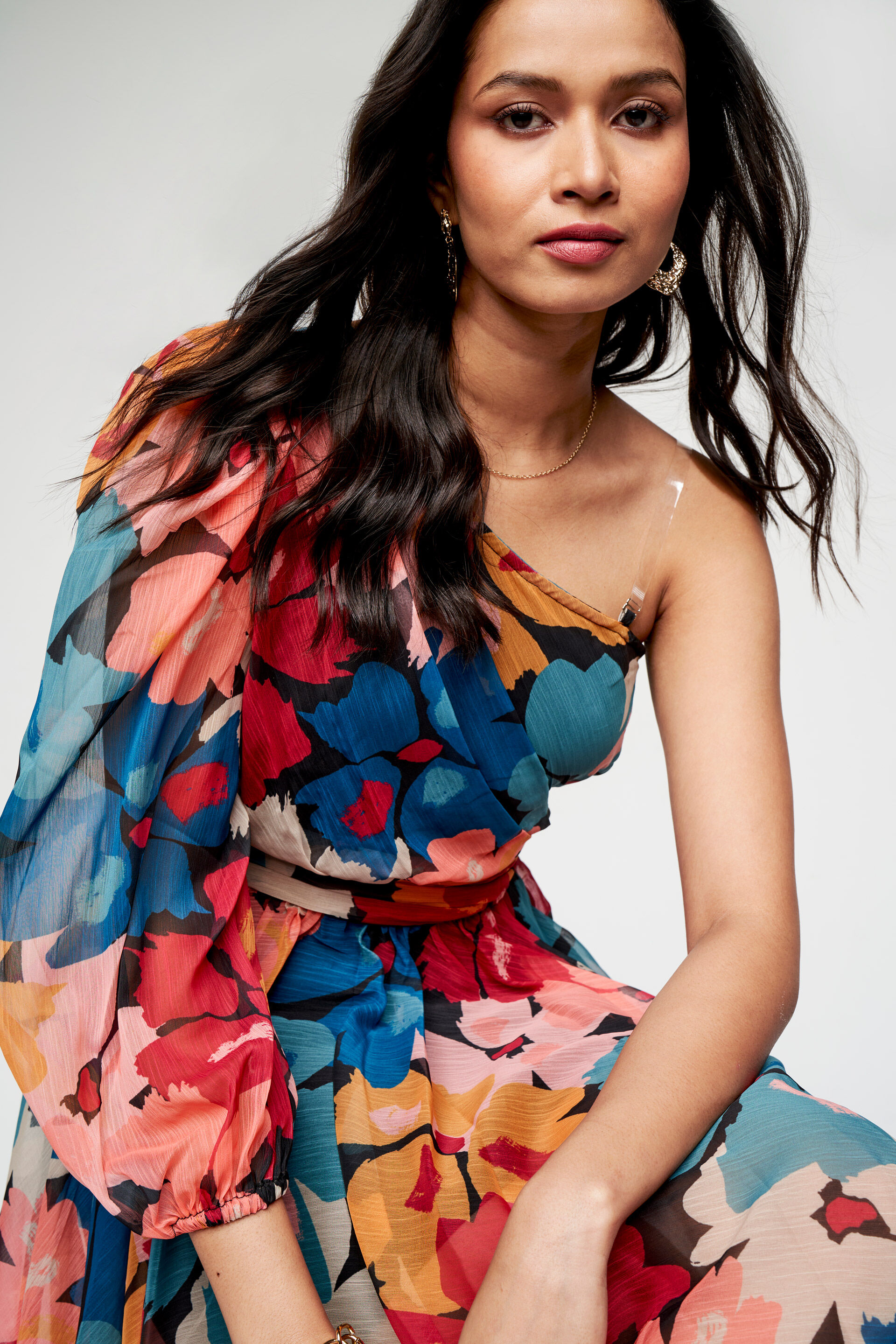 Flora And Fauna Flared Dress, Multi Color, image 9